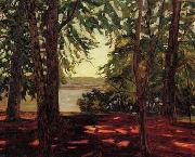 Wilhelm Trubner Park Knorr am Starnberger See oil painting